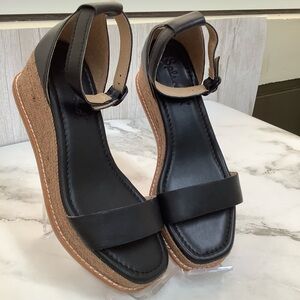 Splendid Black Ankle Strap Sandals